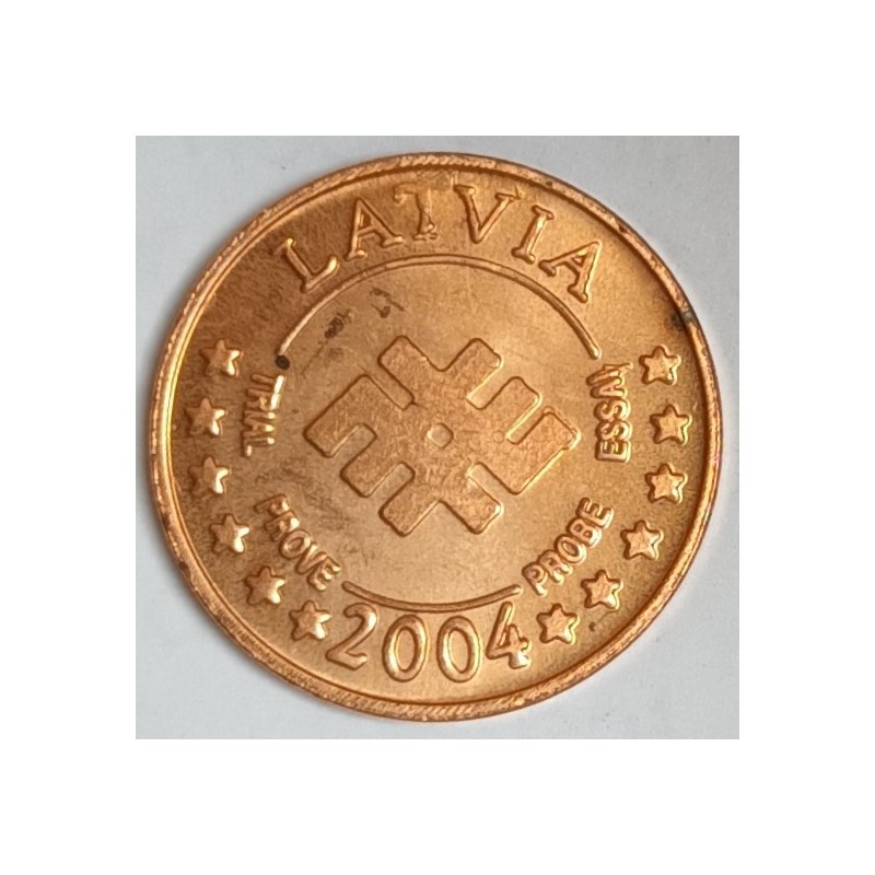 LATVIA - 2 CENT 2004 - TEST