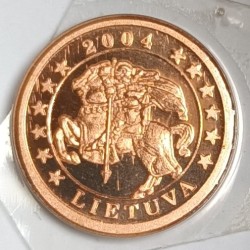 LITHUANIA - 1 CENT 2004 - TEST