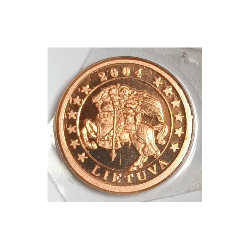 LITHUANIA - 1 CENT 2004 - TEST