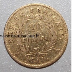 FRANCE - KM 695 - 20 FRANCS 1811 A - Paris - NAPOLEON 1st - REVERSE 'EMPIRE'