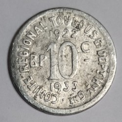 FRANKREICH - 31 - TOULOUSE - LATEINISCHE UNION - REGIONALKOMITEE - 10 CENTIMES - 1922-1933 - El Mon.15.8