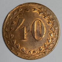 SPIELTOKEN – 40 FRANKEN