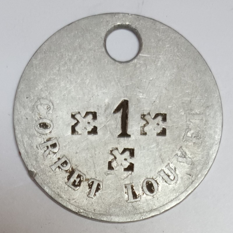 PRESENCE TOKEN - 80 - BAY OF SOMME - RAILWAY - CORPET LOUVET - NUMBER 1