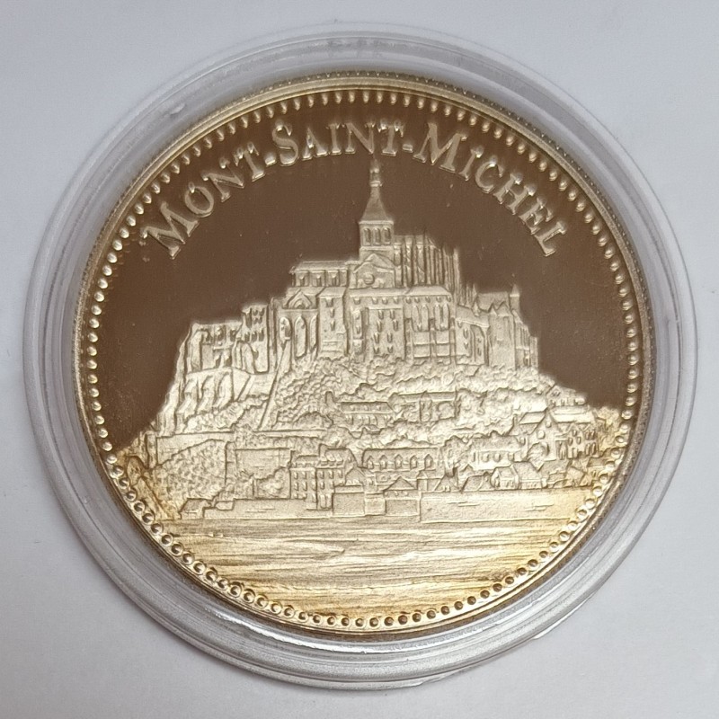 FRANKREICH - MEDAILLE - DER MONT SAINT MICHEL - DIE SCHÖNSTEN SCHÄTZE DES FRANKREICHISCHEN ERBES