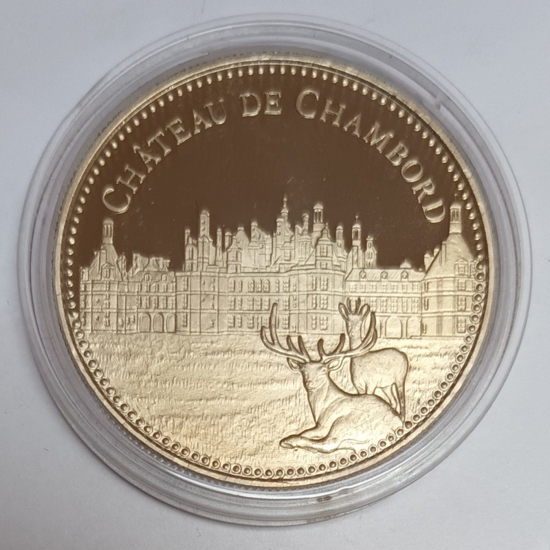 MEDAILLE - CHATEAU DE CHAMBORD - LES PLUS BEAUX TRESORS DU PATRIMOINE DE FRANCE