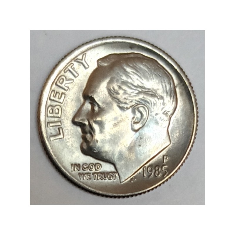 ETATS UNIS - KM 195a - 1 DIME 1985 P - Philadelphie - FRANKLIN ROOSEVELT