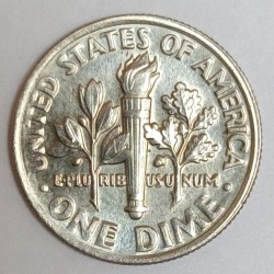 ÉTATS UNIS - KM 195 - 1 DIME 1987 D - Denver - ROOSEVELT