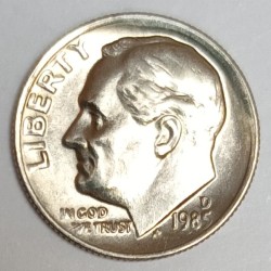 VEREINIGTE STAATEN - KM 195 - 1 DIME 1985 D - Denver - ROOSEVELT