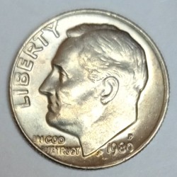 UNITED STATES - KM 195a - 1 DIME 1980 P - Philadelphia - FRANKLIN ROOSEVELT