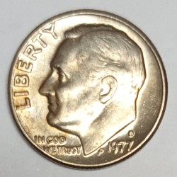 VEREINIGTE STAATEN - KM 195 - 1 DIME 1977 D - Denver - ROOSEVELT