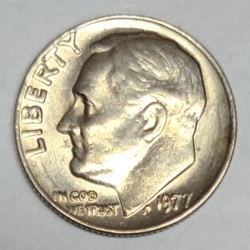 UNITED STATES - KM 195a - 1 DIME 1977 - FRANKLIN ROOSEVELT