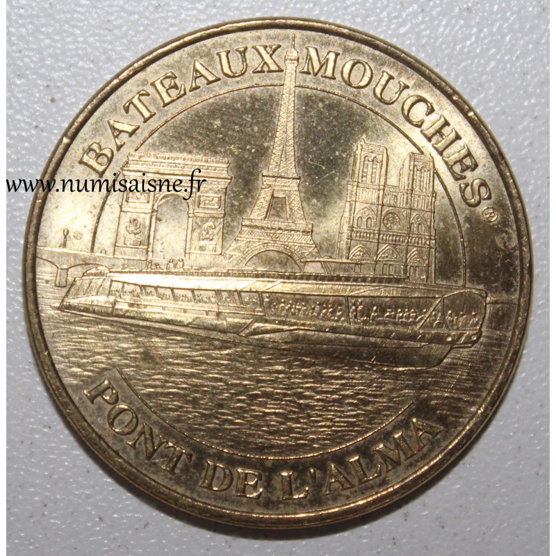 County 75 - PARIS - BRIDGE OF L'ALMA - BATEAUX MOUCHES - Monnaie de Paris - 2010