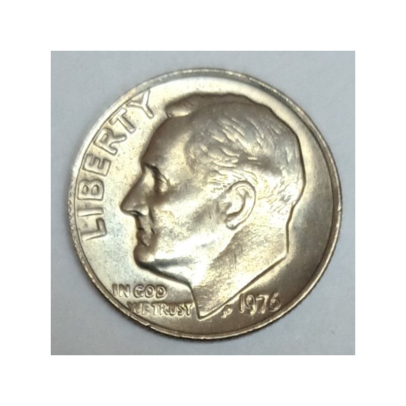 ETATS UNIS - KM 195a - 1 DIME 1976 - FRANKLIN ROOSEVELT