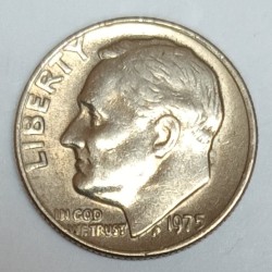 ETATS UNIS - KM 195a - 1 DIME 1975 - FRANKLIN ROOSEVELT