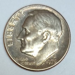 ÉTATS UNIS - KM 195 - 1 DIME 1975 D - Denver - ROOSEVELT