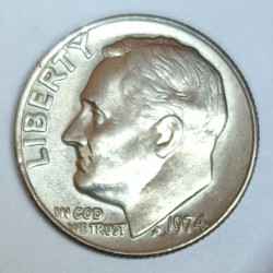 UNITED STATES - KM 195 - 1 DIME 1974 - FRANKLIN ROOSEVELT