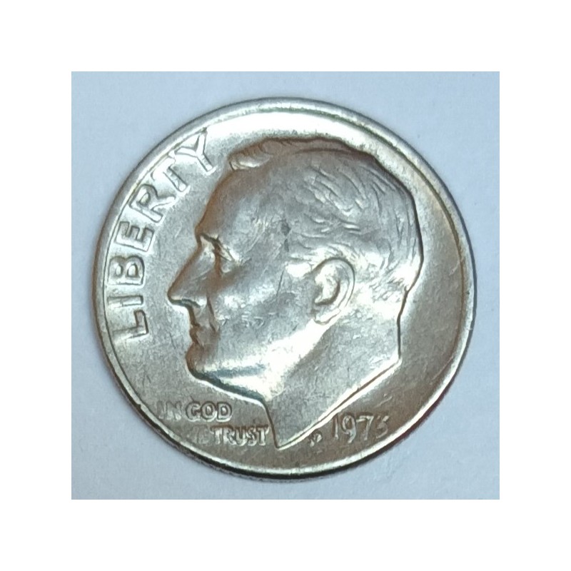 VEREINIGTE STAATEN - KM 195 - 1 DIME 1973 - FRANKLIN ROOSEVELT