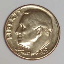 VEREINIGTE STAATEN - KM 195 - 1 DIME 1972 D - Denver - ROOSEVELT