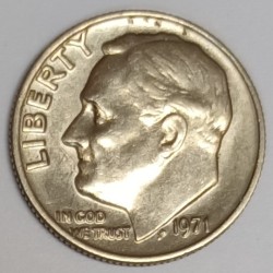 VEREINIGTE STAATEN - KM 195 - 1 DIME 1971 - FRANKLIN ROOSEVELT