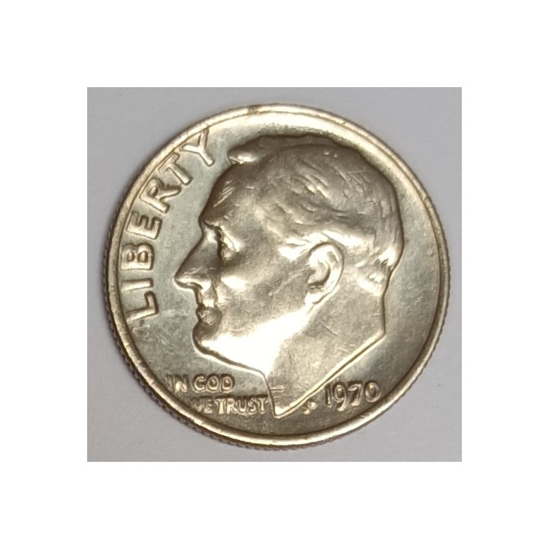 UNITED STATES - KM 195 - 1 DIME 1970 - FRANKLIN ROOSEVELT