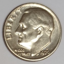 ÉTATS UNIS - KM 195 - 1 DIME 1970 D - Denver - ROOSEVELT