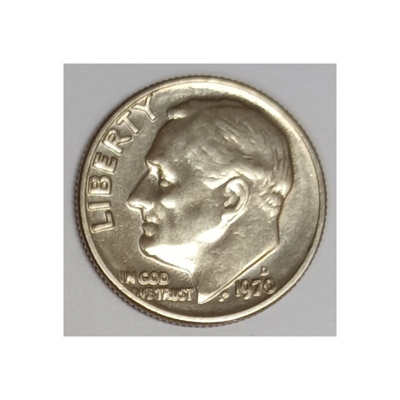 UNITED STATES - KM 195 - 1 DIME 1970 D - Denver - ROOSEVELT