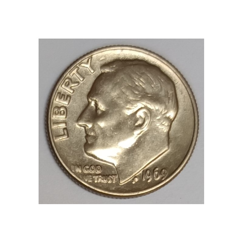 VEREINIGTE STAATEN - KM 195a - 1 DIME 1967 - FRANKLIN ROOSEVELT