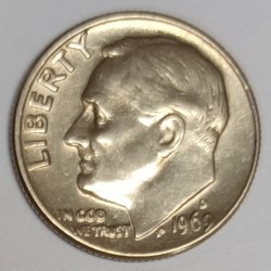 ÉTATS UNIS - KM 195 - 1 DIME 1964 D - Denver - ROOSEVELT