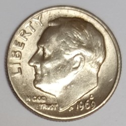 ÉTATS UNIS - KM 195 - 1 DIME 1964 D - Denver - ROOSEVELT