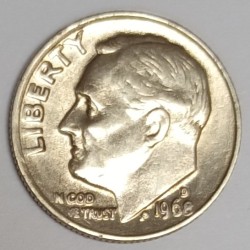 VEREINIGTE STAATEN - KM 195 - 1 DIME 1964 D - Denver - ROOSEVELT