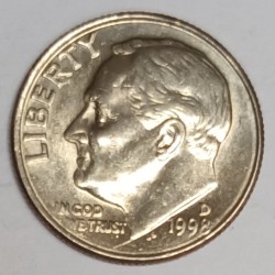 VEREINIGTE STAATEN - KM 195 - 1 DIME 1981 D - Denver - ROOSEVELT