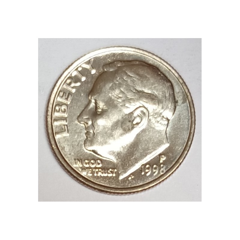 ETATS UNIS - KM 195a - 1 DIME 1998 P - Philadelphie - FRANKLIN ROOSEVELT