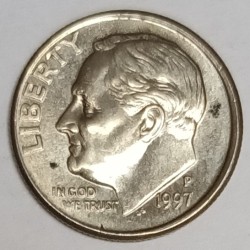 UNITED STATES - KM 195a - 1 DIME 1997 P - Philadelphia - FRANKLIN ROOSEVELT