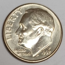 VEREINIGTE STAATEN - KM 195a - 1 DIME 1992 P - Philadelphia - FRANKLIN ROOSEVELT