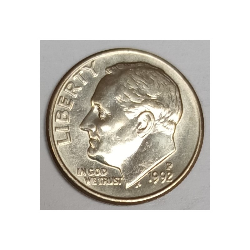 ETATS UNIS - KM 195a - 1 DIME 1992 P - Philadelphie - FRANKLIN ROOSEVELT