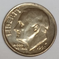 UNITED STATES - KM 195a - 1 DIME 1990 P - Philadelphia - FRANKLIN ROOSEVELT