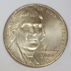 ETATS UNIS - KM 381 - 5 CENTS 2006 P - Philadelphie - Thomas Jefferson