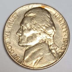 ETATS UNIS - KM A192 - 5 CENTS 1983 P - Philadélphie - THOMAS JEFFERSON