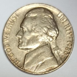 ETATS UNIS - KM A192 - 5 CENTS 1984 P - Philadélphie