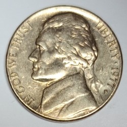 ETATS UNIS - KM A192 - 5 CENTS 1977 D - Denver - THOMAS JEFFERSON