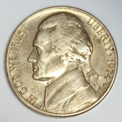 VEREINIGTE STAATEN - KM A192 - 5 CENTS 1974 D - Denver - THOMAS JEFFERSON