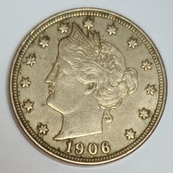 ETATS UNIS - KM 112 - 5 CENTS 1906 - LIBERTY