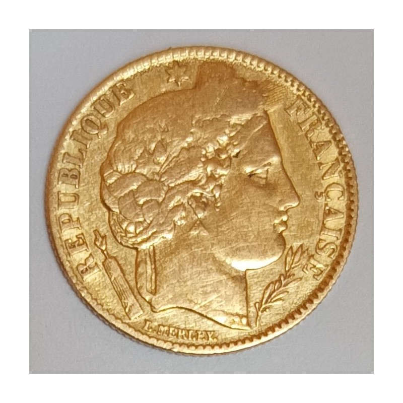 FRANCE - KM 830 - 10 FRANCS 1851 A - Paris - TYPE CÉRÈS - GOLD - 095928