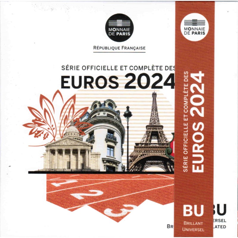 FRANKREICH - EURO KURSMÜNZENSATZ 2024 - ST