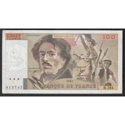 FAY 69 BIS/3 b2 - 100 FRANCS DELACROIX - 1991 - TYPE 1978 -