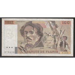 FAY 69BIS/5 - 100 FRANCS DELACROIX - 1993 - TYPE 1978 -