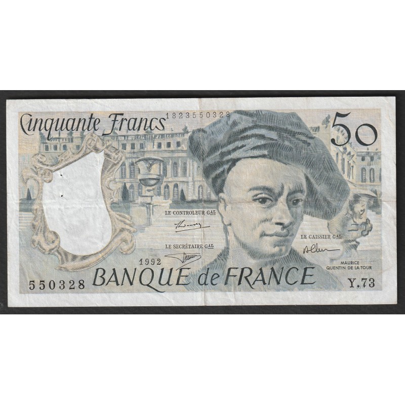 FRANKREICH - PICK 152 - 50 FRANCS 1992 - TYP QUENTIN DE LA TOUR - Y.73