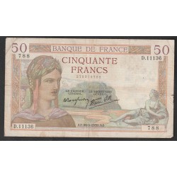 FAY 18/32 - 50 FRANCS CERES...