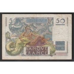 FRANCE - PICK 127 - 50 FRANCS LE VERRIER - 28/03/1946 - X.3