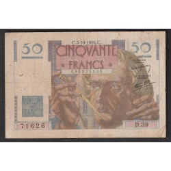 FAY 20/06 - 50 FRANCS LE VERRIER - 03/10/1946 - D.39 - PICK 127